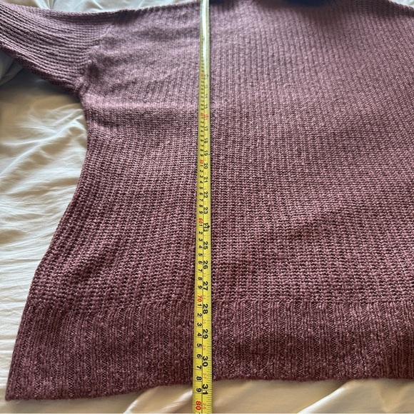 TORRID SWEATER WOMENS OVERSIZE 4 BURGUNDY COWL NECK TUNIC DOLMAN SLEEVE PULLOVER - Picture 8 of 8